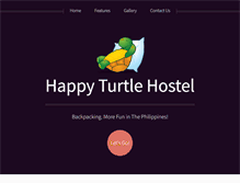 Tablet Screenshot of happyturtlehostel.com